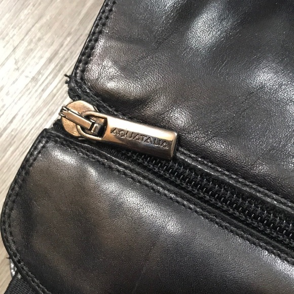 Aquatalia Black Leathwr “Orso” Tall Round Toe Riding Boot size 6.5 - Picture 5 of 12